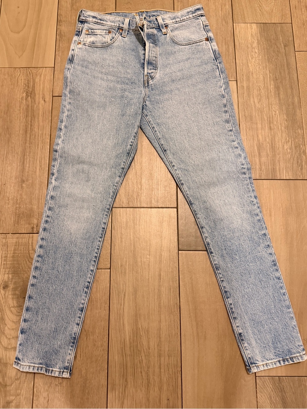 Levi's 501 Light Blue Women's Skinny Jeans